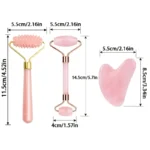 SET DE RODILLO CUARZO ROSA 3 PIEZAS - Image 5